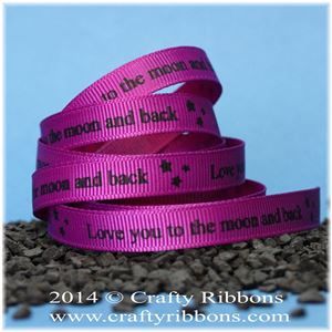 Aliens Ribbon - Moon and back Violet